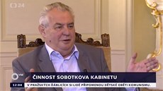 Prezident Miloš Zeman hodnotí vládu Prezident Miloš Zeman hodnotí vládu