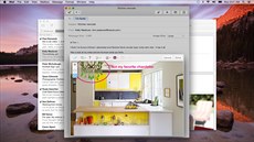 Mail v OS X Yosemite umí posílat velké pílohy díky cloudové slub Mail Drop....