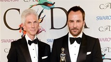 Richard Buckley a Tom Ford na udílení CFDA Fashion Awards (New York, 2. ervna...