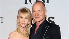 Trudie Stylerová a Sting na Tony Awards (New York, 8. ervna 2014)