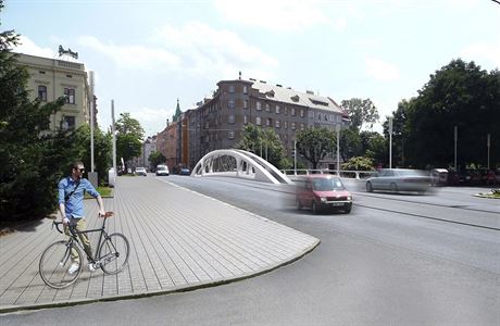 Vizualizace nového mostu na Masarykov tíd, jak ho navrhl renomovaný...