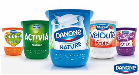 Jogurty globálního koncernu Danone.