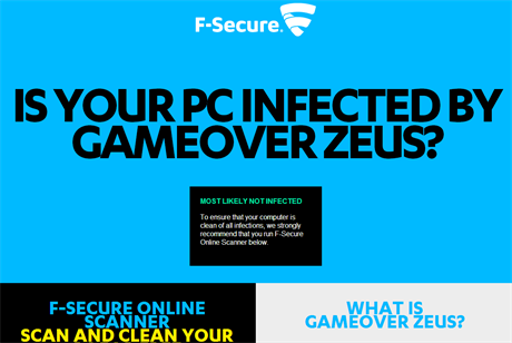 Jednoduchý test odhalí, zda byl vý poíta souástí botnetu GameOver Zeus.