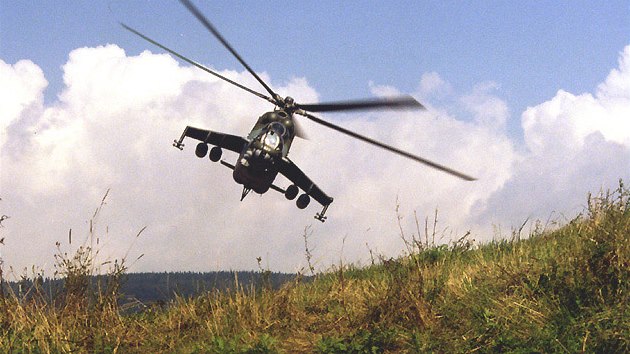 Bitevní vrtulník Mi-24 českého letectva