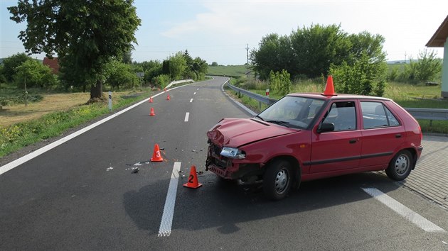 Motork po nrazu s Felici letl nkolik destek metr vzduchem, ne dopadl.