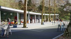 Návštěvníci se mohou těšit v Moravském krasu na novou provozní budovu u... Návštěvníci se mohou těšit v Moravském krasu na novou provozní budovu u...