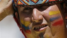 Do hledit stadionu ve mst Brasília dorazil i ekvádorský indián.