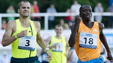 Jakub Holuša (vlevo) nestačil ve finiši závodu na 1500 metrů na Memoriálu... Jakub Holuša (vlevo) nestačil ve finiši závodu na 1500 metrů na Memoriálu...