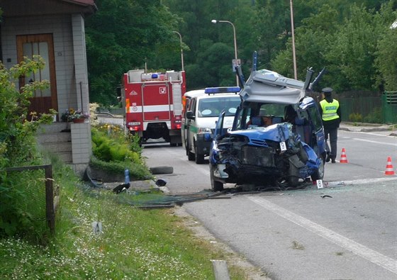 Dopravní nehoda uzavela silnici I/14.
