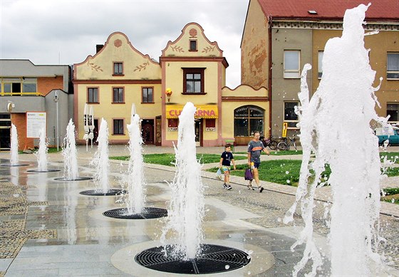 Veejn pístupné fontány mají i v Lázních Bohdane.