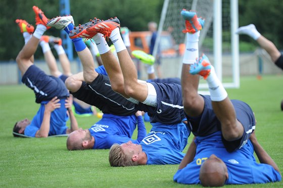 První trénink fotbalist Teplic ped novou sezonou. 