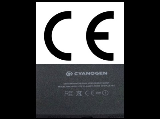 Znaka CE na smartphonu OnePlus One