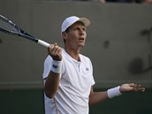 Tom Berdych se v utkn s Marinem iliem asto divil a promlouval sm se...