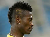 Kapitán ghanských fotbalistů Asamoah Gyan a jeho