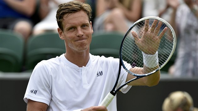 Tomá Berdych po utkání s Victorem Hanescem.