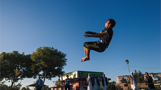 Zejmna sta lid se na parkour dvaj podezvav.