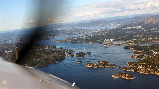 Ztoka a ostrvky u msta Bergen