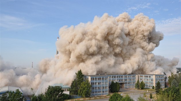 zen demolice vrobnch hal OP Prostjov (28. ervna 2014)