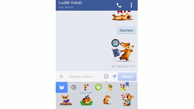 Obrzkov nlepky najdete tak v mobilnm Facebooku a jeho messengeru.