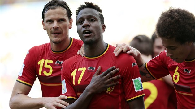 MَETE MI DKOVAT. Belgian Divock Origi slav svj gl ze samho zvru, jm rozhodl do t doby nerozhodn utkn proti Rusku.