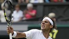 VÍTZNÝ POKIK. Rafael Nadal po zápase s Lukáem Rosolem neskrýval spokojenost.