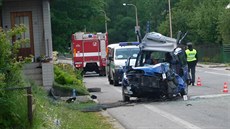 Dopravní nehoda uzavřela silnici I/14. Dopravní nehoda uzavřela silnici I/14.
