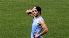 Uruguayský útoník Luis Suárez se na zaátku mistrovství svta po nedávné...