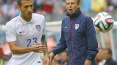 Jürgen Klinsmann, nmecký trenér Spojených stát, bhem utkání proti Nmecku...