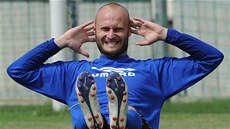 Martin Slavík na prvním tréninku fotbalist Teplic ped novou sezonou. 