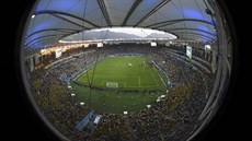 NEJSLAVNJÍ FOTBALOVÁ ARÉNA. Stadion Maracaná v Brazílii bude hostit nedlní finále mistrovství svta mezi Nmeckem a Argentinou.