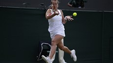 NEEKANÁ HRDINKA. Barbora Záhlavová-Strýcová bojuje se zranním, pesto dokázala vyadit nasazenou dvojku ve Wimbledonu.