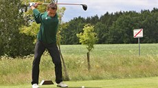 Golfista Roman ebrle na domácím ampionátu v Teli