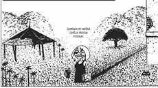 Ukázka z komiksu Gudrun a chrám z mramoru Ukázka z komiksu Gudrun a chrám z mramoru