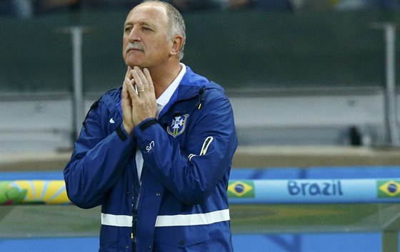 Brazilský kou Luiz Felipe Scolari bhem semifinále MS proti Nmecku.