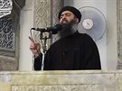 Vdce Islámského státu Abú Bakr Bagdádí promluvil v meit v severoiráckém...