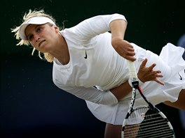 esk tenistka Markta Vondrouov v semifinle wimbledonsk juniorky