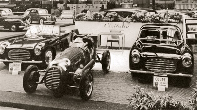 Cisitalia D46 se pedstavila v roce 1948 na paskm autosalonu