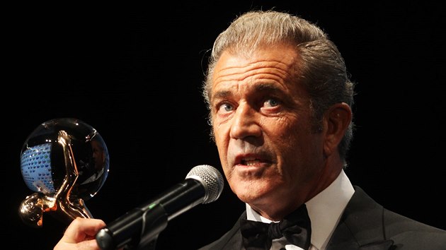 Herec Mel Gibson s cenou za pnos svtov kinematografii (4. ervence 2014).