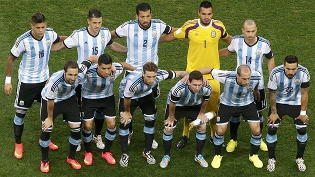 ARGENTINA Zkladn sestava Argentinc pro semifinle MS proti Nizozemsku.