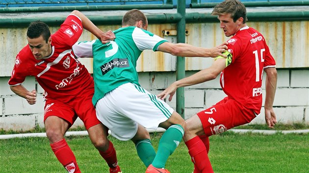 Momentka z utkn Bohemians 1905 - Pardubice.