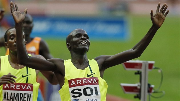 Edwin Cheruiyot Soi slav triumf v zvodu na 5000 metr na mtinku Diamantov ligy v Pai.