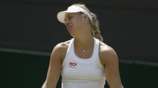 NEDAÍ SE. Nmecká tenistka Angelique Kerberová hraje tvrtfinále Wimbledonu...