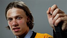 David Pastrňák krátce po draftu v NHL, kde si ho vybral Boston Bruins David Pastrňák krátce po draftu v NHL, kde si ho vybral Boston Bruins