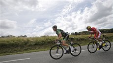 Thomas Voeckler (vlevo) a Louis Angel Mate Mardones se ve tvrté etap Tour de...