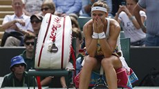 MÁ FORMU. Lucie afáová zatím ve Wimbledonu neztratila ani set - a ví si i na svou krajanku Petru Kvitovou.