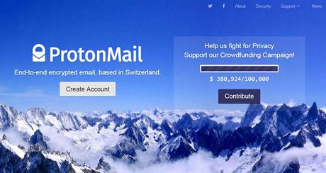 ProtonMail nabízí zdarma bezpenou e-mailovou slubu.
