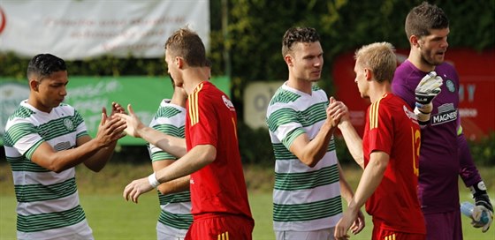 V NEJSILNJÍ SESTAV. Za Celtic Glasgow proti Dukle nastoupili i Emilio...