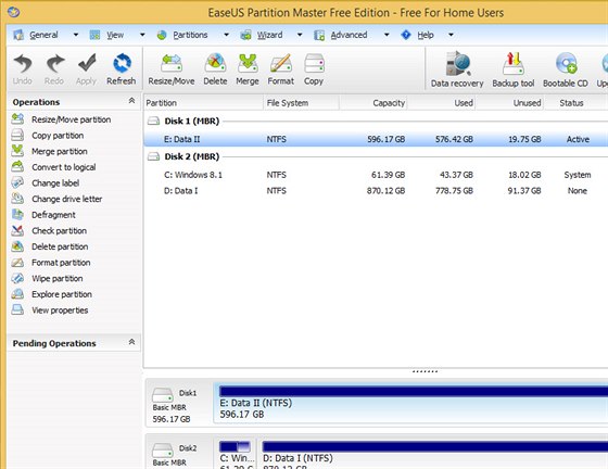 Easeus Partition Master Home Edition