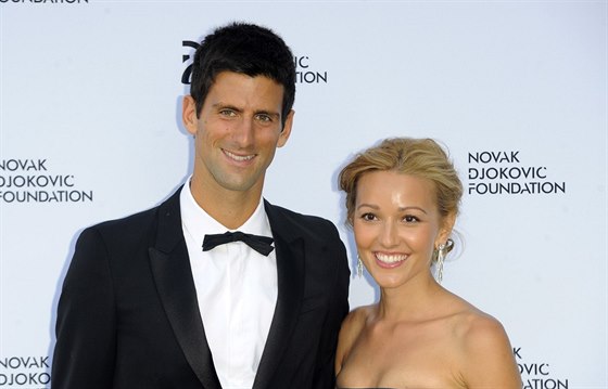 Novak Djokovi a Jelena Ristiová