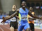 Justin Gatlin na mtinku Diamantov ligy v Monaku. 